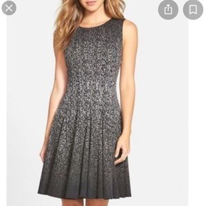 Eliza J fit and flare ombré cocktail dress